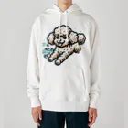 Tokyo_Doodleのもふもふアプリコット　トイプードル　みずあそび Heavyweight Hoodie