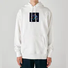 justraverのラインアートバイク（スーパーバイク） Heavyweight Hoodie