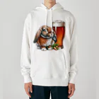 bottaの可愛いウサギ(垂れ耳ビール)カラー03 Heavyweight Hoodie