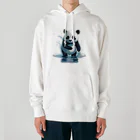 waterpandaのパンダの水遊び Heavyweight Hoodie