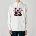 waterpandaのパンダと桜 Heavyweight Hoodie