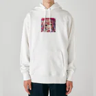 asanonnのリボン付きヘッドバンドな女の子 Heavyweight Hoodie