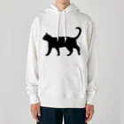 Teatime ティータイムの黒猫は見ていた　ねこ Heavyweight Hoodie