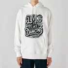 Kuris-DesignのLiving is like Dancing. ヘビーウェイトパーカー