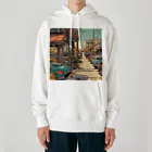 American Comic StyleのAmerican Comic City Landscape 3 Heavyweight Hoodie