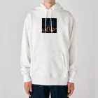 araiguma_shopの星を眺めているアライグマ Heavyweight Hoodie