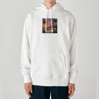 ロマンティックのハワイの夕陽 Heavyweight Hoodie