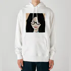 みつまめこshopのメガネ美人 Heavyweight Hoodie