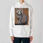 F2 Cat Design Shopのhairless cat 001 Heavyweight Hoodie