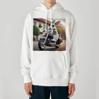 やんちゃな動物達のやんバニー　バイクver Heavyweight Hoodie