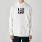 巫女スタぐらむのもふもふの美少女甘える Heavyweight Hoodie