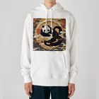 pandownloadの和風の最強パンダ Heavyweight Hoodie