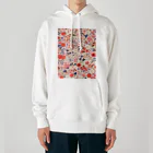 AQUAMETAVERSEの花柄のプリント　なでしこ1478 Heavyweight Hoodie