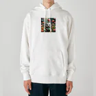 AI妖怪大図鑑のチューリップ妖怪　ファミラ Heavyweight Hoodie