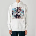 yos-1292583のねこニコばん Heavyweight Hoodie