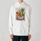 AQUAMETAVERSEの恐竜の誕生喜び　なでしこ1478 Heavyweight Hoodie