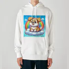 Minoyaの雲に乗った犬 Heavyweight Hoodie