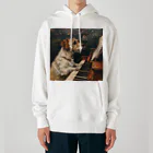 SSparrowのピアノを弾く犬 Heavyweight Hoodie