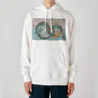 珍獣舎の開運の龍 Heavyweight Hoodie