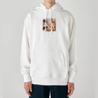 us shopのネコとウサギの戯れ Heavyweight Hoodie