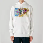 ジョー「鏡面反射のデジタルアート」(鈴木穣)の鏡面反射の坂道アート　Model「Vika_Glitter」 Heavyweight Hoodie