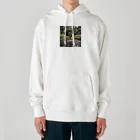 kokin0の水辺を走る犬 dog runnning on the water Heavyweight Hoodie