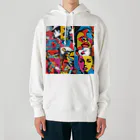 8890のポップアート Heavyweight Hoodie