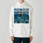 AQUAMETAVERSEのモルジブの大海原で人魚が泳いでいますsanae2074 Heavyweight Hoodie