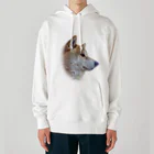 愛犬太郎のグッズの太郎の横顔【柴犬】 Heavyweight Hoodie