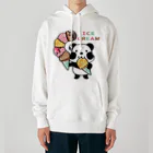 イラスト MONYAAT のCT54ズレぱんだちゃん　アイスを食べよう_bs Heavyweight Hoodie