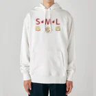 イラスト MONYAAT のML002 SMLTシャツのりんごすたぁ*輪切りのリンゴ Heavyweight Hoodie