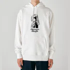 HermannStrasseのイラスト絵画：フェルメールとフトアゴヒゲトカゲ Heavyweight Hoodie