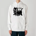 イラスト MONYAAT のやみねこ、ろっぽ Heavyweight Hoodie