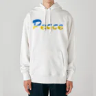 サトオのPeace ウクライナ国旗カラー Heavyweight Hoodie