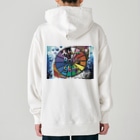 AkironBoy's_Shopのサボテンとサウナの融合 (Fusion of cactns and Sauna) Heavyweight Hoodie