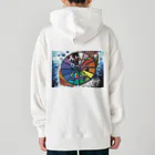 AkironBoy's_Shopのサボテンとサウナの融合 (Fusion of cactns and Sauna) Heavyweight Hoodie