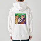 withCatsの森のニャンニャニャーン 旅立ちの朝 Heavyweight Hoodie