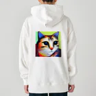 withCatsの真面目すぎてあまりモテないイケメン猫 Heavyweight Hoodie