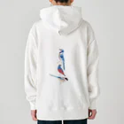 エダマメトイチ雑貨店のI love blue birds 4 -2 Heavyweight Hoodie