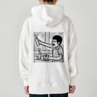 ゴールドビアのline drawing Hoodie,Type-a Heavyweight Hoodie