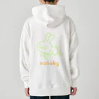 ［ n / k ］ONLINE_SHOPの走るシチョウサ(青肉) Heavyweight Hoodie