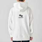 bow and arrow のパグ犬 Heavyweight Hoodie