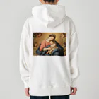 世界美術商店のマドンナと子供と天使たち / Madonna with Child and Angels Heavyweight Hoodie