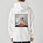 サウナの洋服屋さんの赤富士蒸気浴　熱風爽快 Heavyweight Hoodie