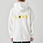 コチ(ボストンテリア)のバックプリント:ボストンテリア(月LOVE)[v2.8k] Heavyweight Hoodie