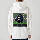 朱音琴音のドット絵のゴリラ Heavyweight Hoodie