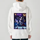 seasun011のハロウィンスケルトンダンス01　バックプリント Heavyweight Hoodie