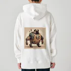 PUGおやじのロボパグ出動 Heavyweight Hoodie