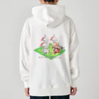 アルカナマイル SUZURI店 (高橋マイル)元ネコマイル店のスリーナイトセンシ(カタカナver.) Japanese katakana Heavyweight Hoodie