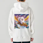 Pom-Dog'sのドラゴンと旅するポメちゃん Heavyweight Hoodie